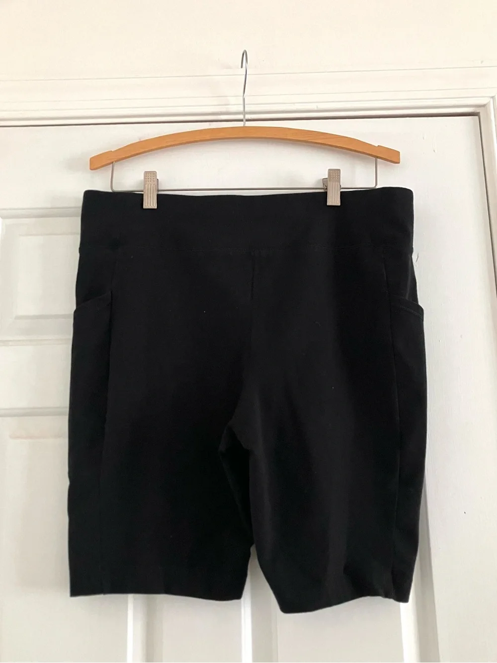 Terra & Sky Black Biker sport workout gym Shorts-size 0x 14 w